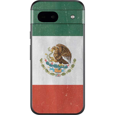 Mexico Flag Distressed Google Pixel 8a Skin